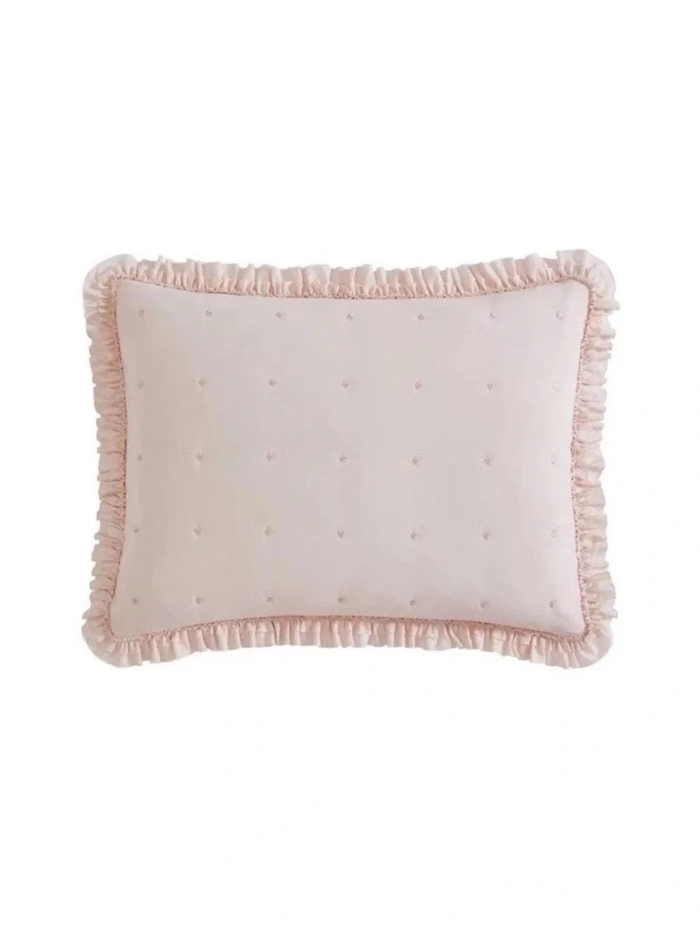 Laura Ashley Hailee Pink Full/Queen Ruffle Quilt Set 3-Piece NWT